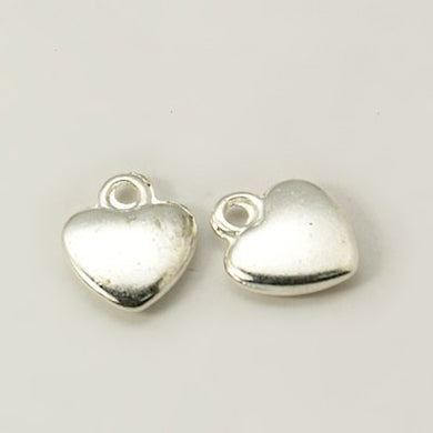 Pack of 20 Tibetan Style 12mm Silver Colour Heart Charms