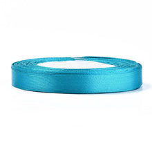 Load image into Gallery viewer, Sky Blue Single Face 12mm Satin Ribbon 23m Roll