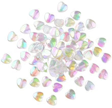 Load image into Gallery viewer, Clear Acrylic Beads Heart 8mm AB Pack of 100+