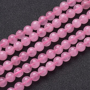 Rose Quartz Beads Plain Round 6mm Strand of 60+