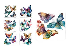 Load image into Gallery viewer, Set of 6 Butterfly Square MDF Coaster - Set-14