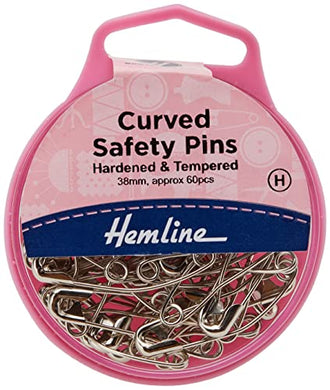 Hemline Curved Safety Pins