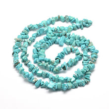 Load image into Gallery viewer, 1 Strand (200+) Synthetic Turquoise Gemstone Chips 5 - 8mm