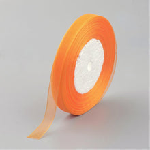 Load image into Gallery viewer, Sheer Organza Ribbon 12mm Orange 45 Mtr Roll