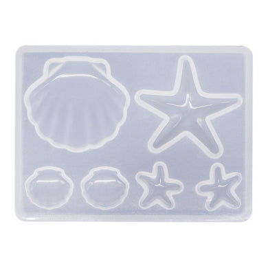 Silicone Resin Mould 85 x 61mm Mixed Marine