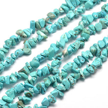 Load image into Gallery viewer, 1 Strand (200+) Synthetic Turquoise Gemstone Chips 5 - 8mm