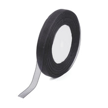 Load image into Gallery viewer, Sheer Organza Ribbon 12mm Black 45 Mtr Roll
