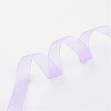 Load image into Gallery viewer, Sheer Organza Ribbon 12mm Lilac 45 Mtr Roll
