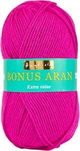 Hayfield Bonus Aran Yarn, Magenta (564), 100g