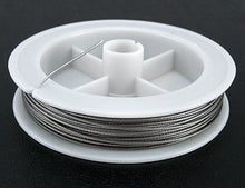 Load image into Gallery viewer, 0.35mm Tiger Tail Wire Spool, Stainless Wire, Approx 50 mtrs - Light Grey