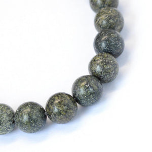 15" Strand Green Lace Stone 6mm Round Gemstone Beads