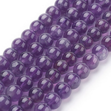 Natural Amethyst 6mm Loose Beads Round