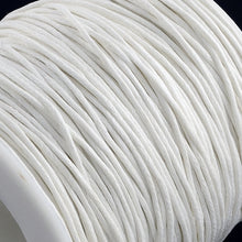 Load image into Gallery viewer, 1 x White Waxed Cotton 5 Metre x 1mm Thong Cord