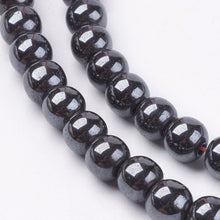 Load image into Gallery viewer, Strand Of 45+ Grey Hematite (Non Magnetic) 8mm Plain Round Beads