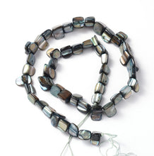 Load image into Gallery viewer, Strand of Shell Beads, Dyed Grey , 8 x 8mm