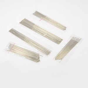Pack of 10 Steel Beading Needles Mixed Sizes - 80 - 120mm