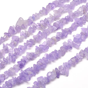 Natural Light Lilac Amethyst Chip 5 - 8mm Beads