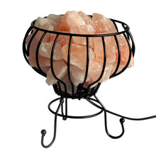 Load image into Gallery viewer, Low Salt Rock Brazier, Pink Salt Chunks, Cable &amp; Bulb