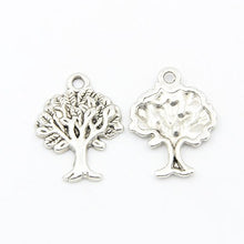 Load image into Gallery viewer, Pack of 20 x Antique Silver Tibetan 22mm Charms Pendants (Tree Of Life)