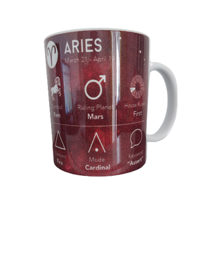 Zodiac Sign 11oz Ceramic Printed Coffee Mug/Tea Cup (Aries)
