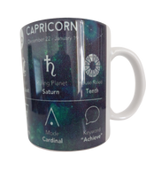 Load image into Gallery viewer, Zodiac Sign 11oz Ceramic Printed Coffee Mug/tea Cup (Capricorn)