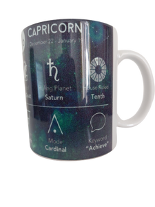 Zodiac Sign 11oz Ceramic Printed Coffee Mug/tea Cup (Capricorn)