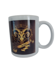 GIFTZ GALORE GIFTS & CRAFT SUPPLIES Zodiac Sign 11oz Ceramic Printed Coffee Mug/Tea Cup (Aries)