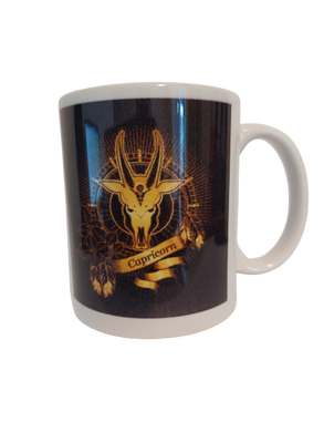 GIFTZ GALORE GIFTS & CRAFT SUPPLIES Zodiac Sign 11oz Ceramic Printed Coffee Mug/Tea Cup (Capricorn)
