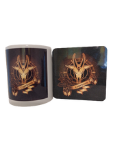 Load image into Gallery viewer, Zodiac Sign 11oz Ceramic Printed Coffee Mug/tea Cup and Coaster Set (Capricorn)