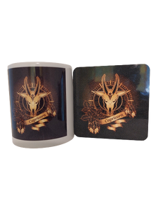 Zodiac Sign 11oz Ceramic Printed Coffee Mug/tea Cup and Coaster Set (Capricorn)
