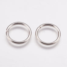 Load image into Gallery viewer, Iron Open Jump Rings, Platinum Colour, 15mm, Pack of 100