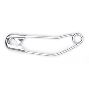 Pack of 50 Safety Pins: Curved: Loose: 37mm