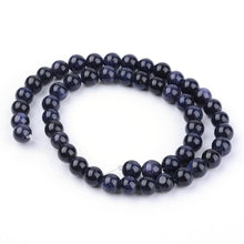 Load image into Gallery viewer, Blue Goldstone Plain Round Beads 10mm
