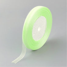 Load image into Gallery viewer, Sheer Organza Ribbon 12mm Light Green - 45 Mtr Roll