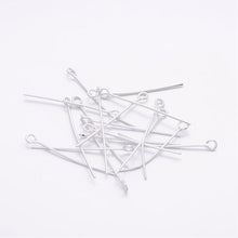 Load image into Gallery viewer, Packet Of 350 Silver Plated Eyepins 3cm long