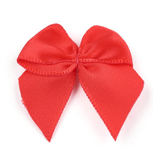 Pack of 30 Polyester Bowknot Bows 3.5cm - Red