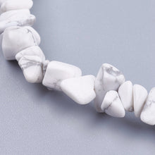 Load image into Gallery viewer, 35&quot; Strand Tumbled Gemstone White Howlite Chip Beads