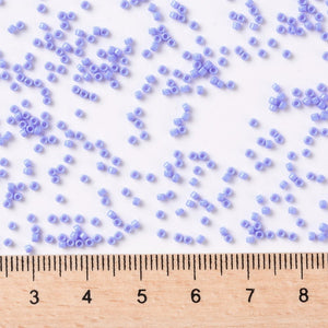 TOHO Japanese Seed Beads,10g approx 3000 Beads, Round, 15/0 Opaque - Periwinkle