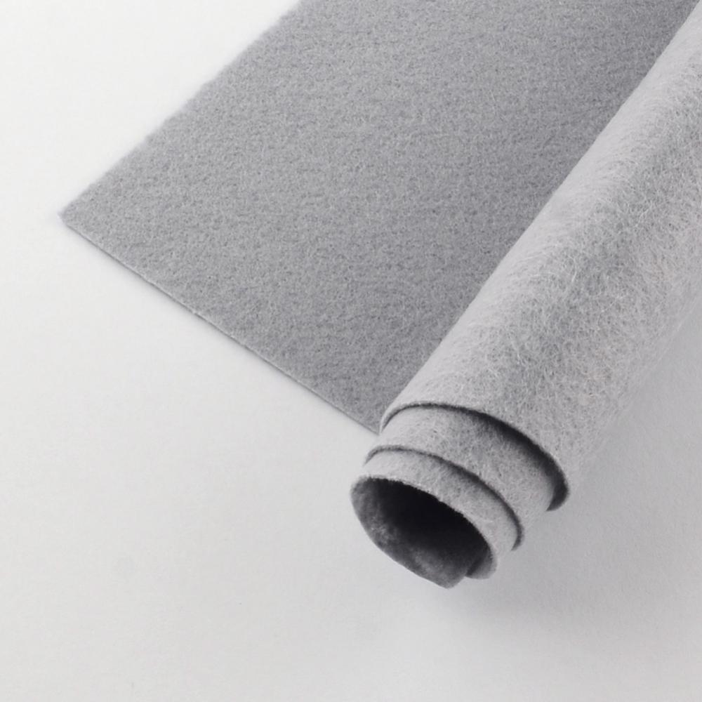 Polyester Felt Sheets Non Woven Grey 30x30cm Square Pack of 2