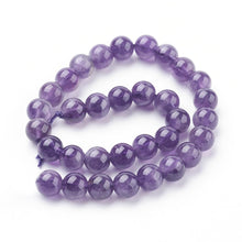 Load image into Gallery viewer, Natural Amethyst 8mm Loose Beads Round