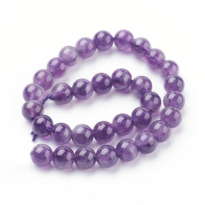 Natural Amethyst 6mm Loose Beads Round