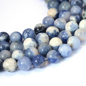 Strand Of 40+ Blue Sodalite 8mm Plain Round Beads