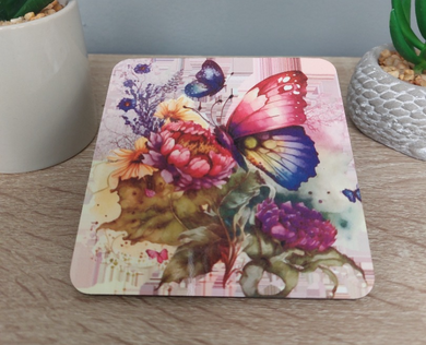 Custom Printed Novelty Butterfly Coffee Tea Drink MDF Coaster - Coa-07