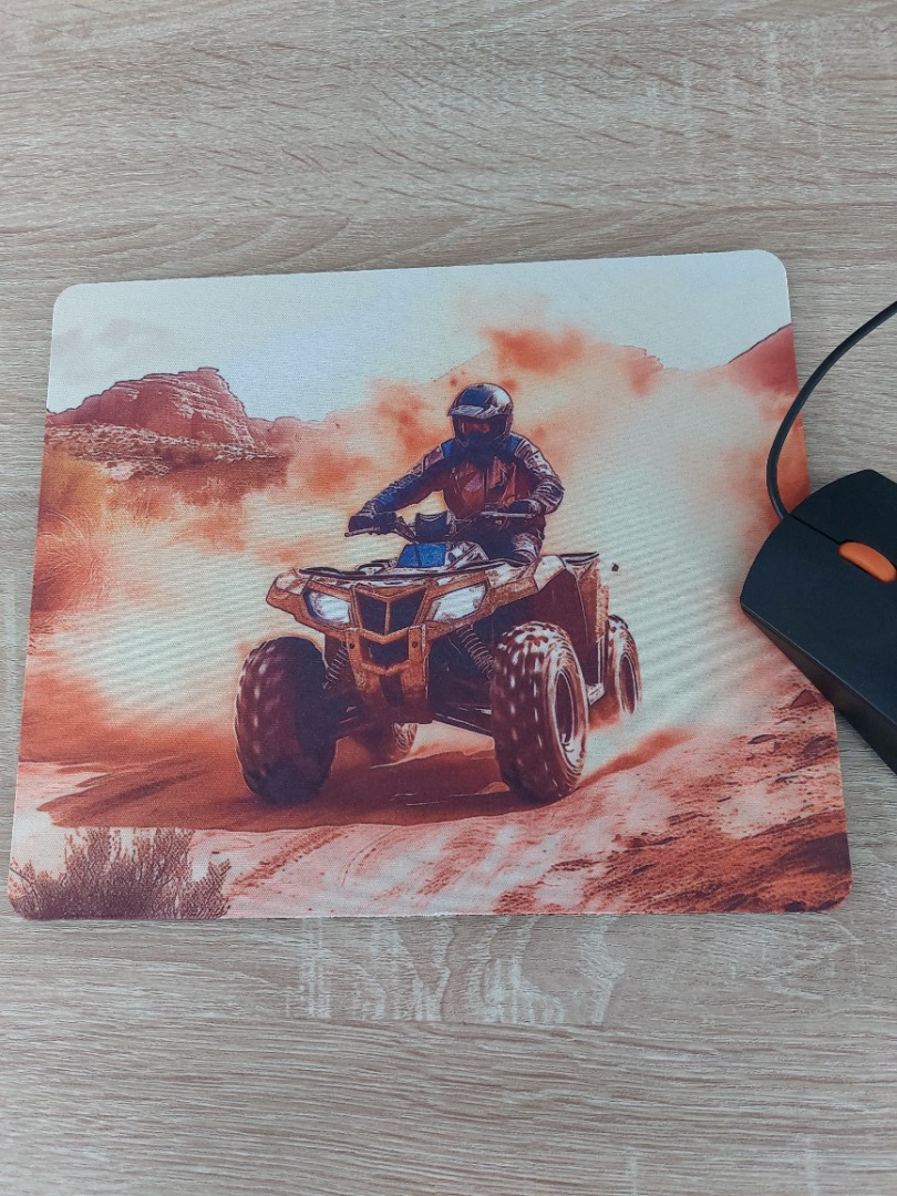 Custom Printed Mouse Mat fabric with 5mm Rubber Base - Mat-03