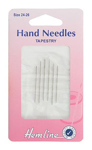 Hemline Hand Sewing Needles: Tapestry: Size 24-26