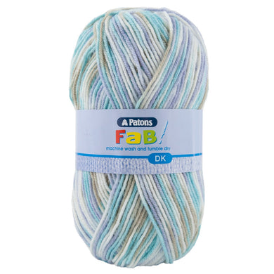 Patons Fab DK Knitting Yarn, Acrylic, Breeze Colour