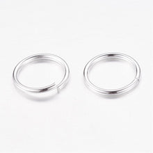 Load image into Gallery viewer, Pack of approx 250 Silver Colour 10mm Open Jump Rings