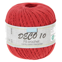 Load image into Gallery viewer, Crochet Yarn: Deco 10: 100g: Red