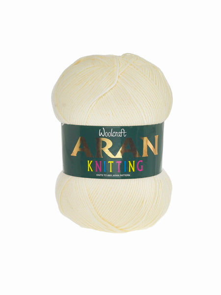Woolcraft Aran 400g Ball - Lemon