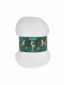 Woolcraft Aran 400g Ball - White